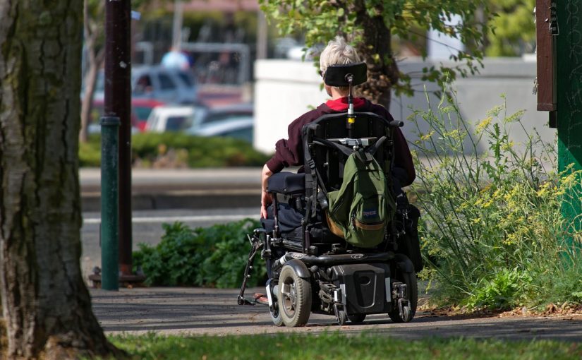 motorisierter Rollstuhl